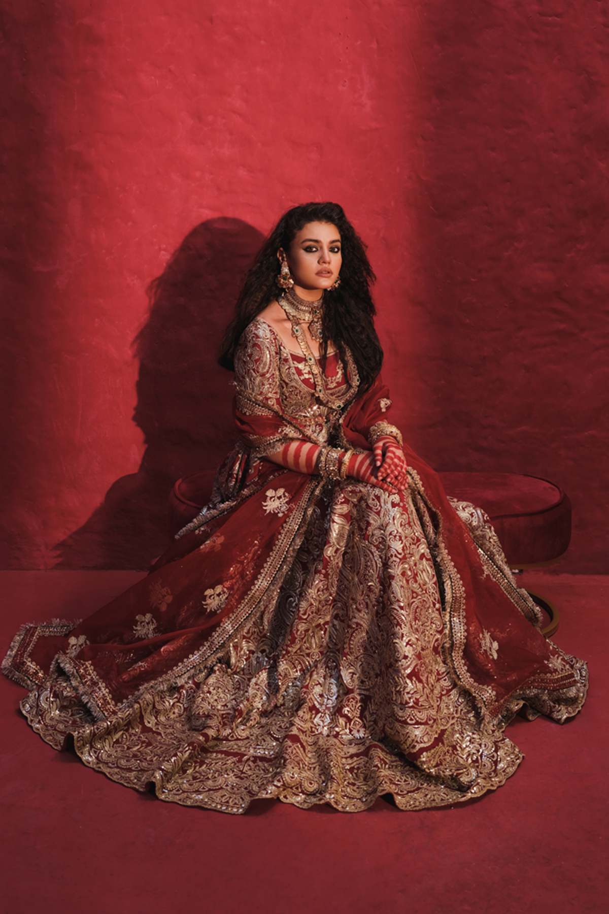 Erum Khan | Laal Rang | NOOR JAHAN by Erum Khan - Designer Dress - Type: Bridal - Available at Libayah - 100% Original
