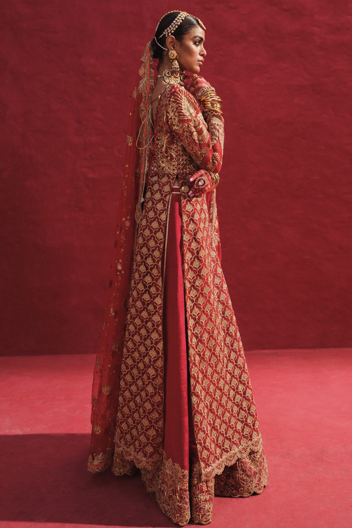 Erum Khan | Laal Rang | DEEBA by Erum Khan - Designer Dress - Type: Bridal - Available at Libayah - 100% Original