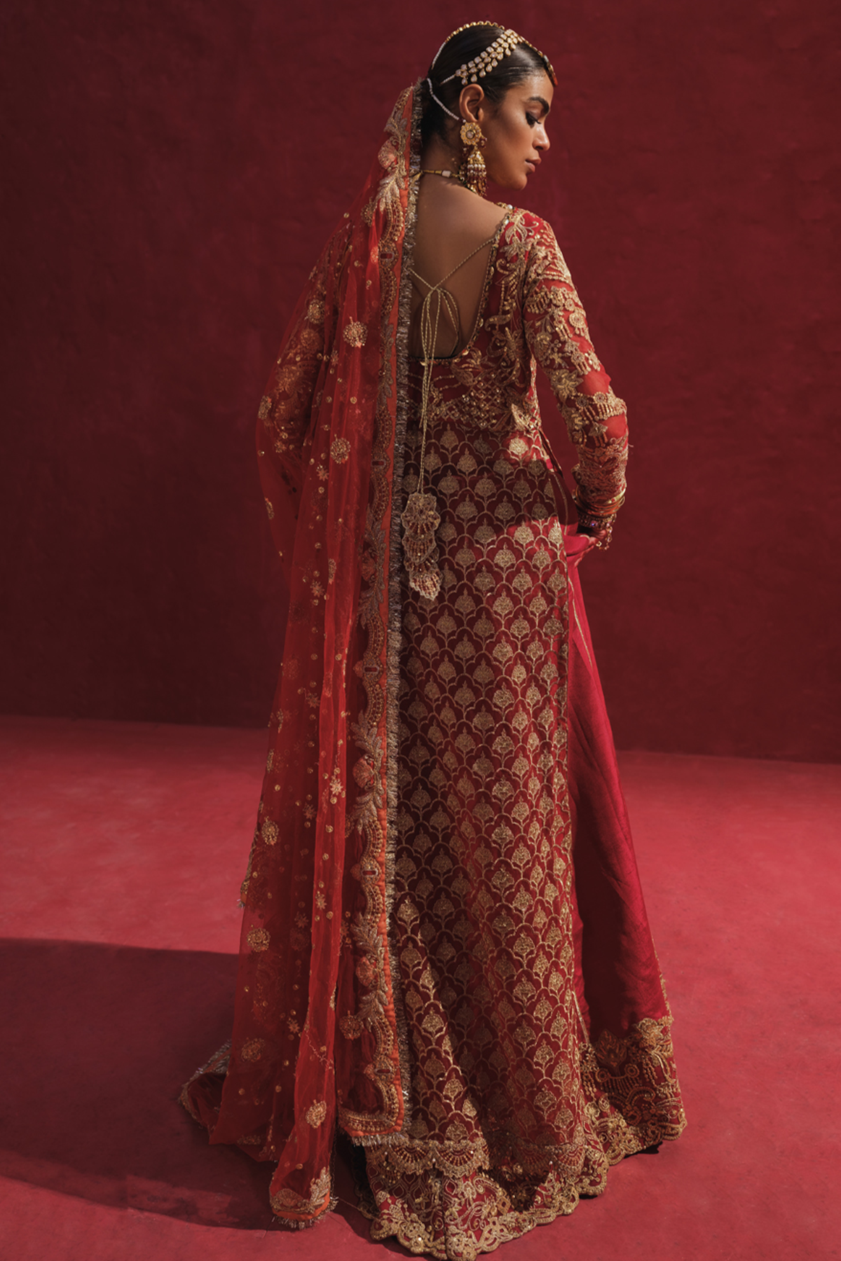 Erum Khan | Laal Rang | DEEBA by Erum Khan - Designer Dress - Type: Bridal - Available at Libayah - 100% Original