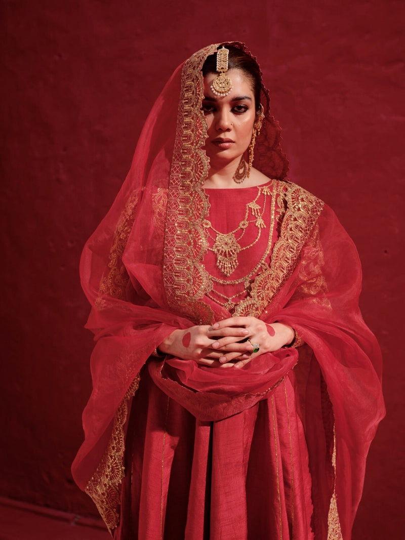 Erum Khan | Laal Rang | BABRA by Erum Khan - Designer Dress - Type: Bridal - Available at Libayah - 100% Original
