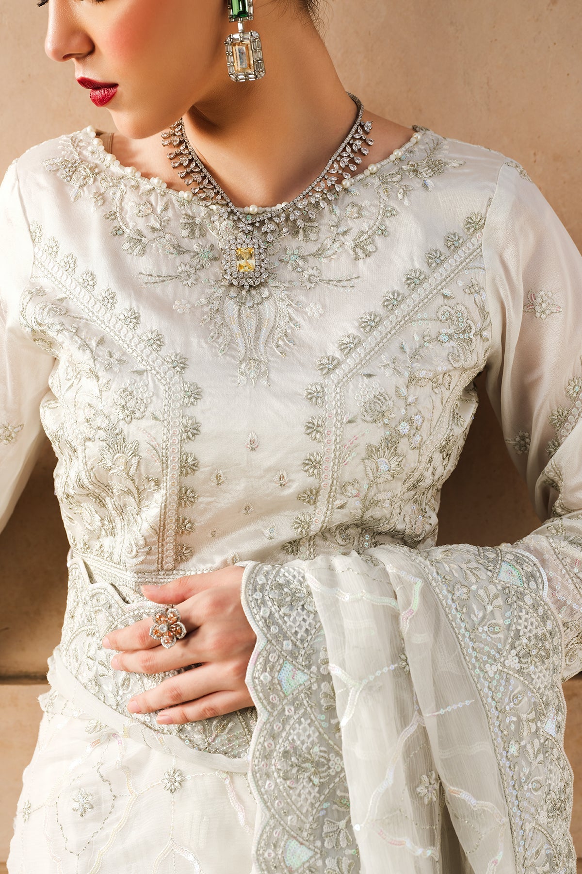 Raeesa Premium | Inayat Formals | HU-57 by Raeesa Premium - Designer Dress - Type: Ladies Clothes - Available at Libayah - 100% Original
