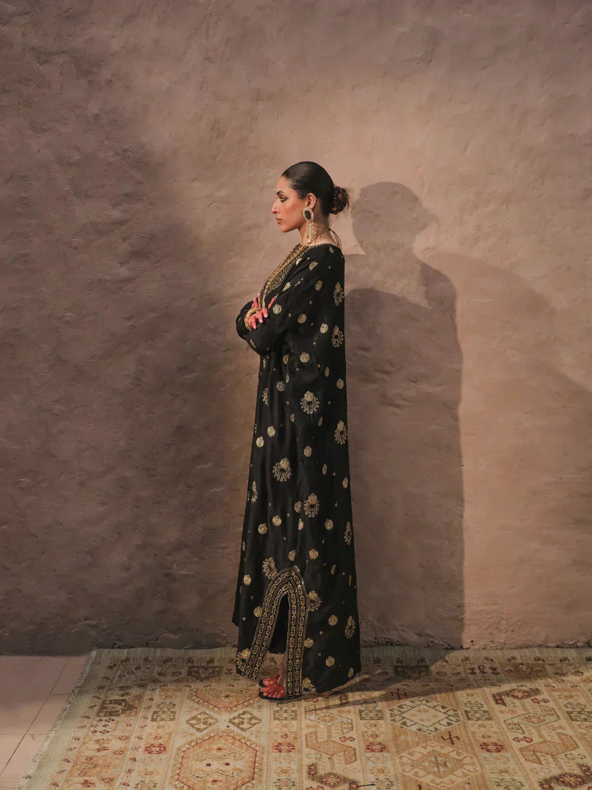 Erum Khan | Shab Siyah 23 | Chandni by Erum Khan - Designer Dress  - Type : Wedding Dress - Available at Libayah - 100% Original 