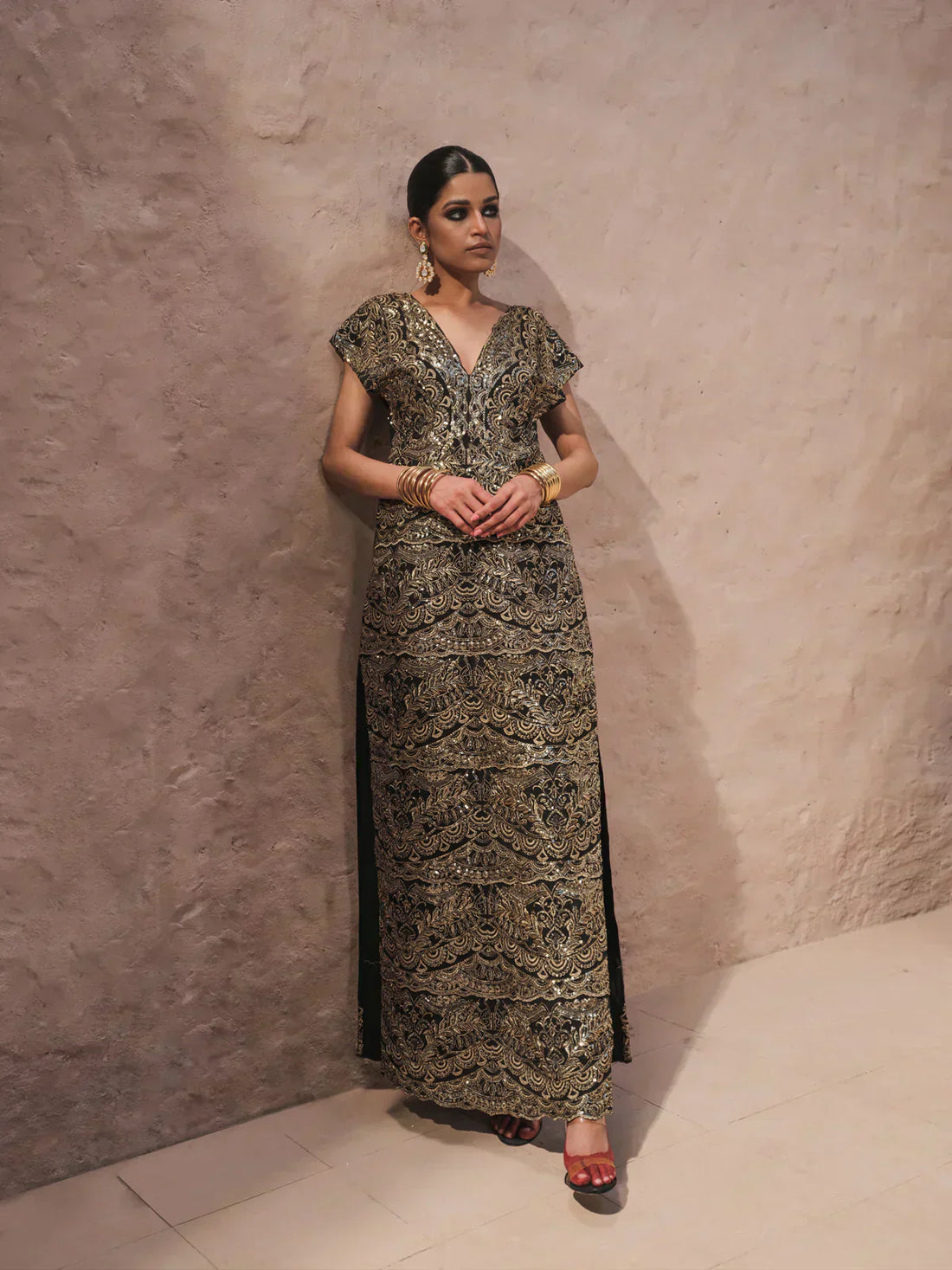 Erum Khan | Shab Siyah 23 | Seraab by Erum Khan - Designer Dress  - Type : Wedding Dress - Available at Libayah - 100% Original 