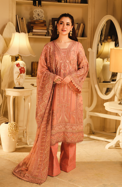 HSY | Rehana Wedding Formal | Mehak   Elegant Embroidered Ensemble by HSY - Designer Dress - Type: Ladies Clothes - Available at Libayah - 100% Original