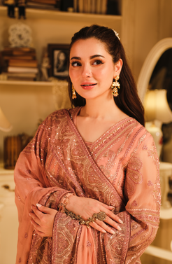 HSY | Rehana Wedding Formal | Mehak   Elegant Embroidered Ensemble by HSY - Designer Dress - Type: Ladies Clothes - Available at Libayah - 100% Original