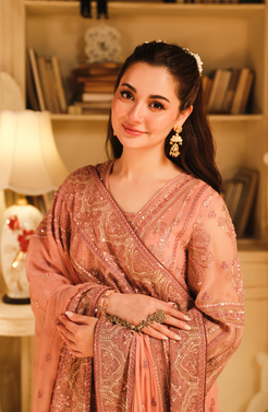 HSY | Rehana Wedding Formal | Mehak   Elegant Embroidered Ensemble by HSY - Designer Dress - Type: Ladies Clothes - Available at Libayah - 100% Original