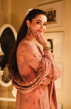 HSY | Rehana Wedding Formal | Mehak   Elegant Embroidered Ensemble by HSY - Designer Dress - Type: Ladies Clothes - Available at Libayah - 100% Original