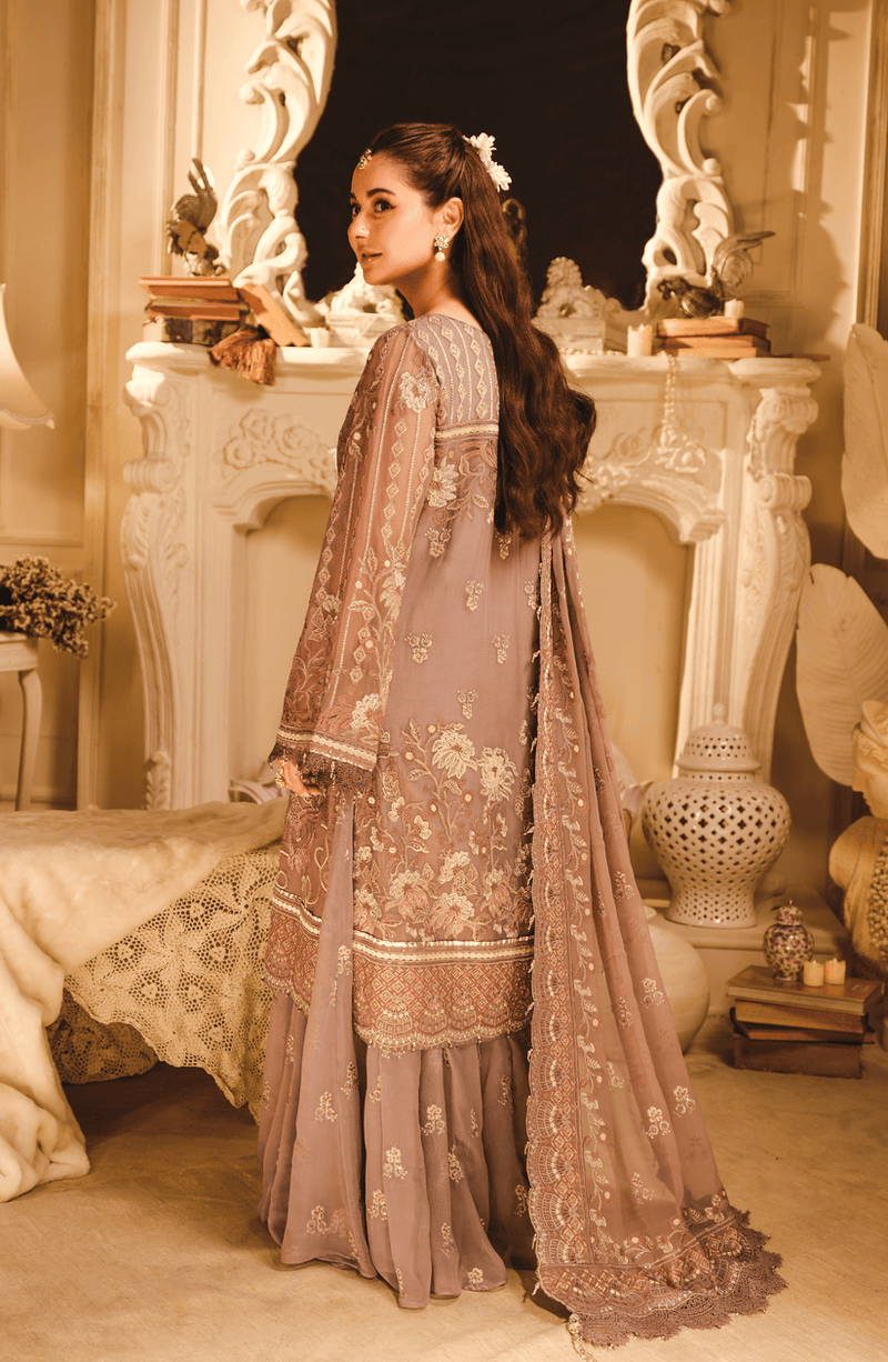 HSY | Rehana Wedding Formal | Suroor - Embroidered Chiffon Ensemble by HSY - Designer Dress - Type: Ladies Clothes - Available at Libayah - 100% Original