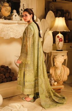 HSY | Rehana Wedding Formal | Husn - Embroidered Chiffon Ensemble by HSY - Designer Dress - Type: Ladies Clothes - Available at Libayah - 100% Original