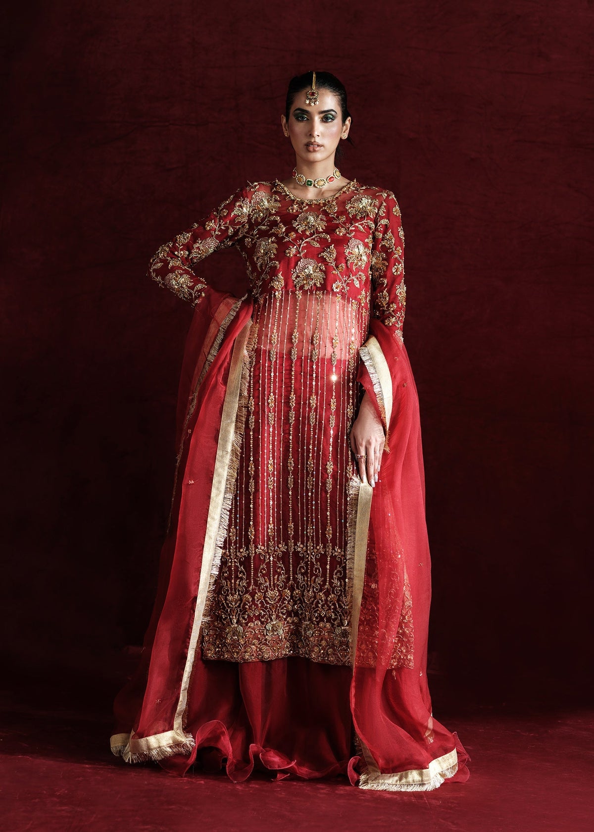 Mahum Asad | Soiree Formals | Rose by Mahum Asad - Designer Dress - Type: Ladies Clothes - Available at Libayah - 100% Original