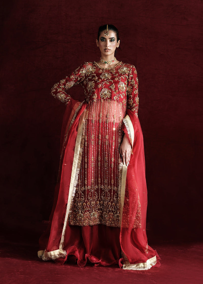 Mahum Asad | Soiree Formals | Rose by Mahum Asad - Designer Dress - Type: Ladies Clothes - Available at Libayah - 100% Original