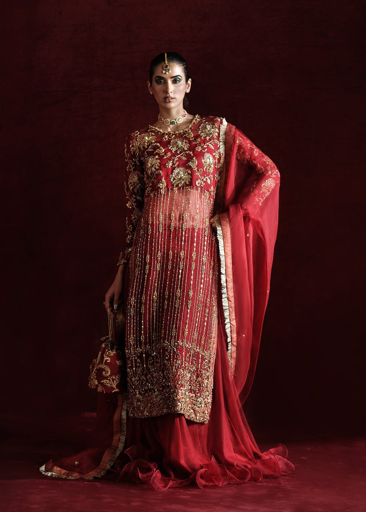 Mahum Asad | Soiree Formals | Rose by Mahum Asad - Designer Dress - Type: Ladies Clothes - Available at Libayah - 100% Original