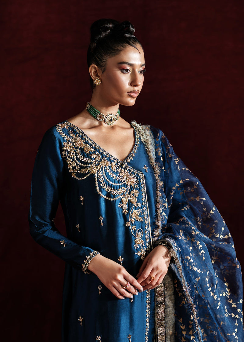 Mahum Asad | Soiree Formals | Marine by Mahum Asad - Designer Dress - Type: Ladies Clothes - Available at Libayah - 100% Original