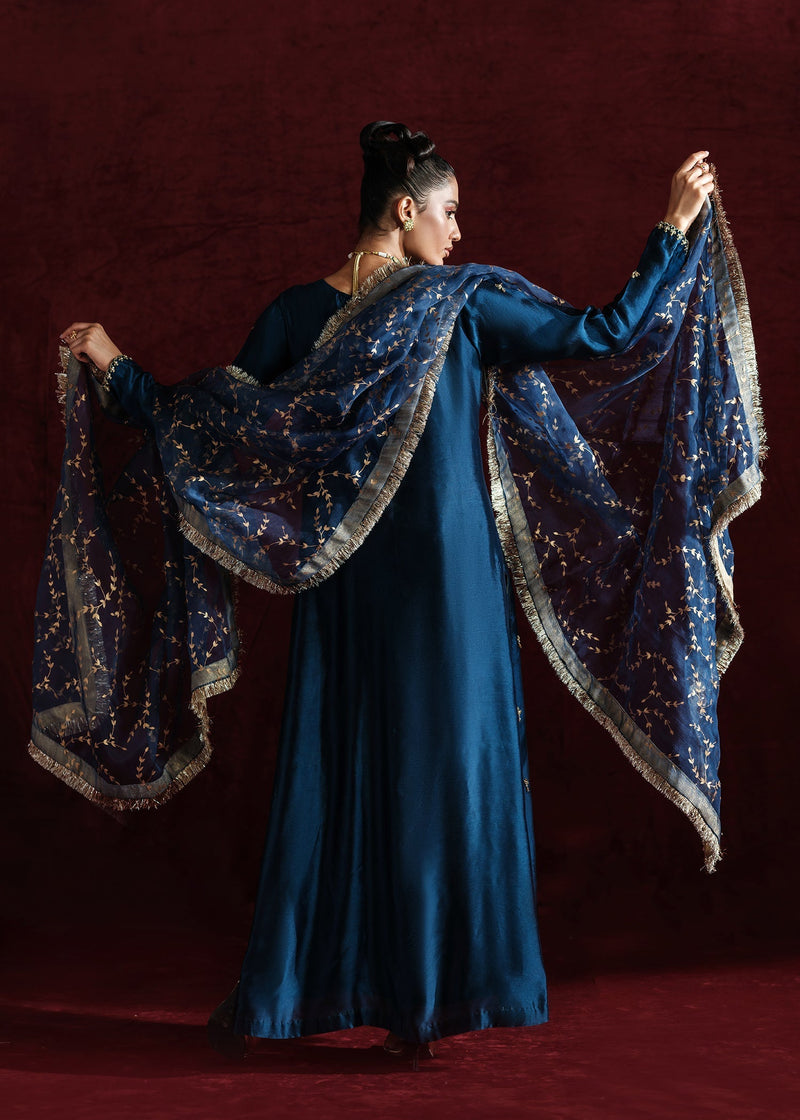 Mahum Asad | Soiree Formals | Marine by Mahum Asad - Designer Dress - Type: Ladies Clothes - Available at Libayah - 100% Original