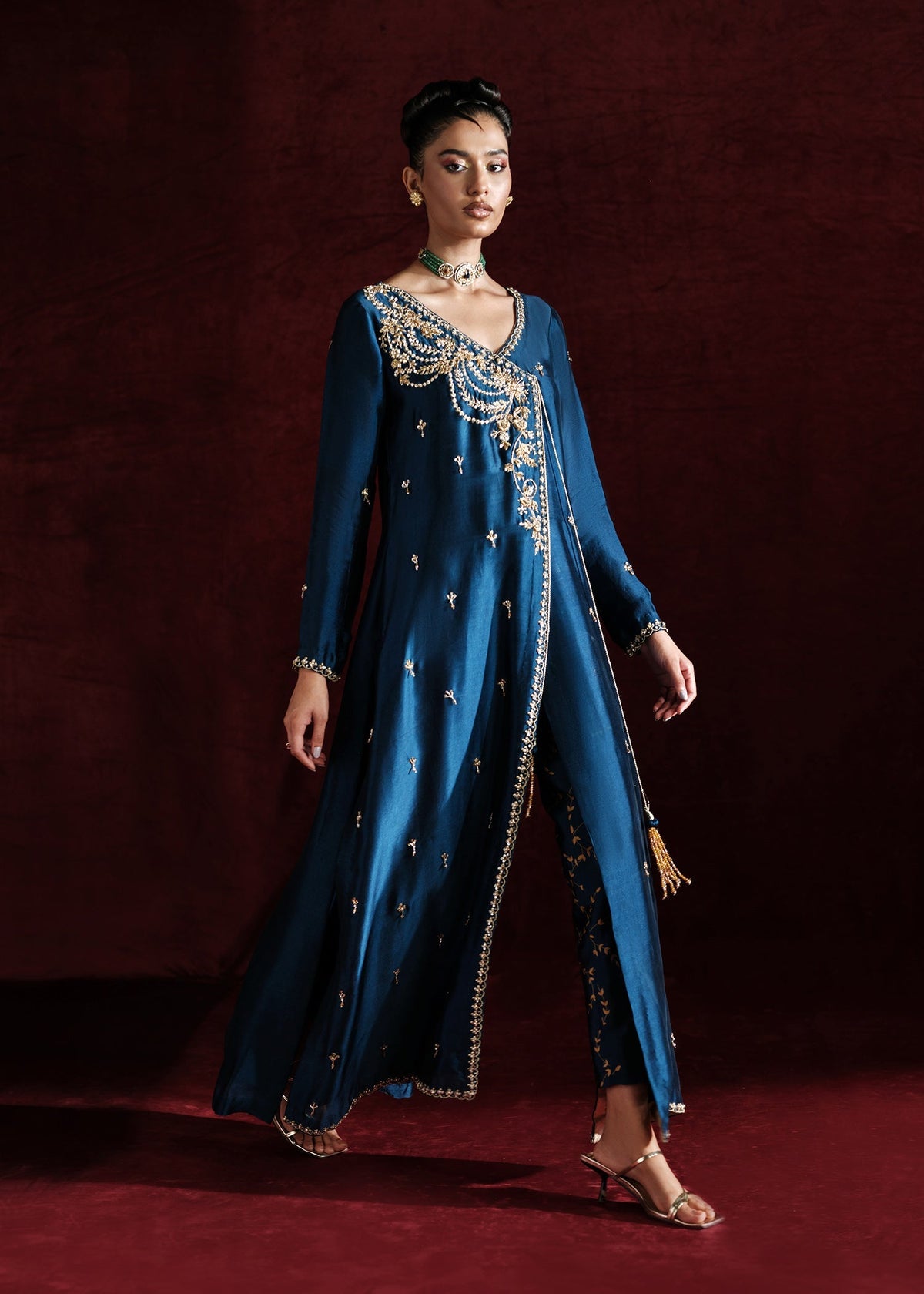 Mahum Asad | Soiree Formals | Marine by Mahum Asad - Designer Dress - Type: Ladies Clothes - Available at Libayah - 100% Original