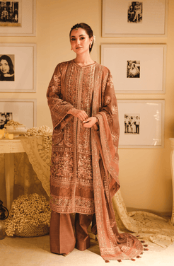 HSY | Rehana Wedding Formal | Geet - Embroidered Chiffon Ensemble by HSY - Designer Dress - Type: Ladies Clothes - Available at Libayah - 100% Original