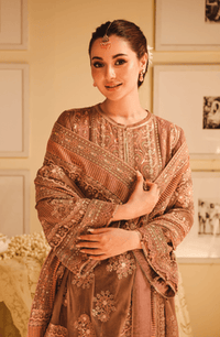 HSY | Rehana Wedding Formal | Geet - Embroidered Chiffon Ensemble by HSY - Designer Dress - Type: Ladies Clothes - Available at Libayah - 100% Original