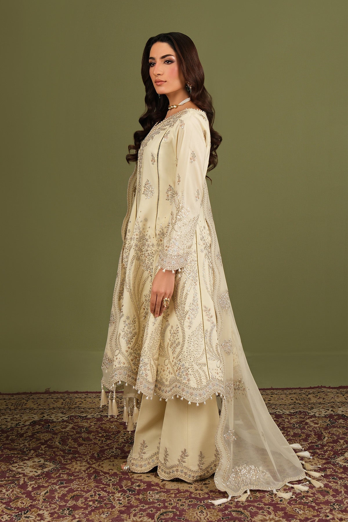 Alizeh | Luxe Raw Silk | AF-RS-13-Emily by Alizeh - Designer Dress  - Type : Ladies Clothes - Available at Libayah - 100% Original 