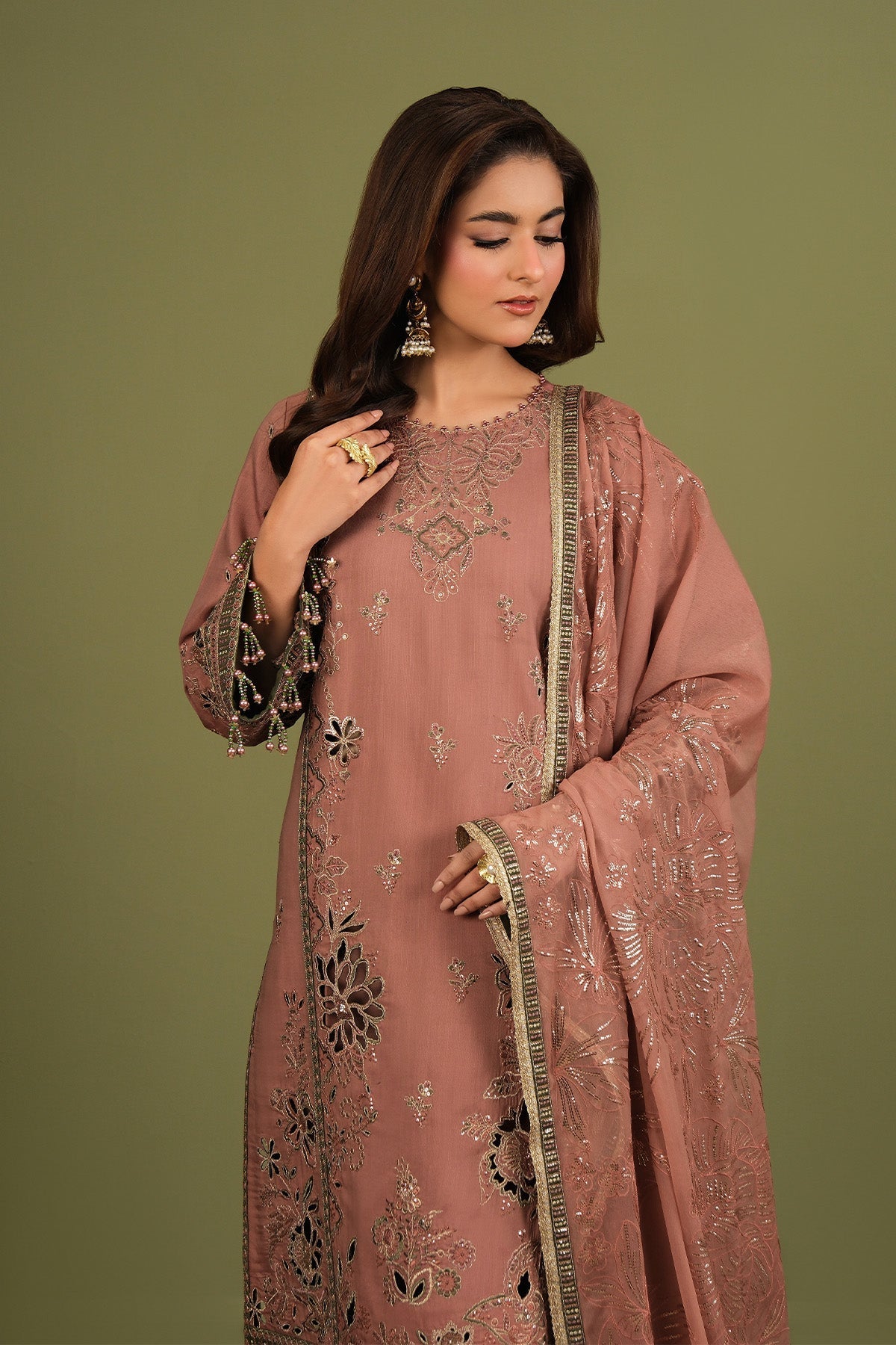 Alizeh | Luxe Raw Silk | AF-RS-12-Vesper by Alizeh - Designer Dress  - Type : Ladies Clothes - Available at Libayah - 100% Original 