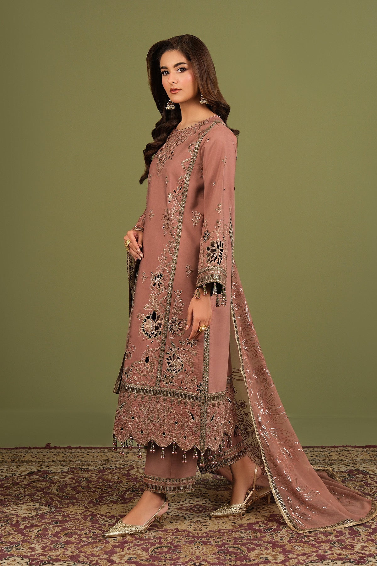 Alizeh | Luxe Raw Silk | AF-RS-12-Vesper by Alizeh - Designer Dress  - Type : Ladies Clothes - Available at Libayah - 100% Original 