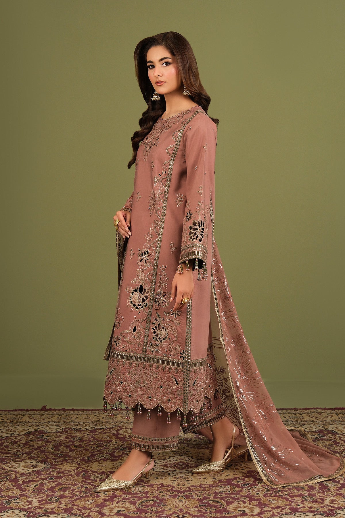 Alizeh | Luxe Raw Silk | AF-RS-12-Vesper by Alizeh - Designer Dress  - Type : Ladies Clothes - Available at Libayah - 100% Original 