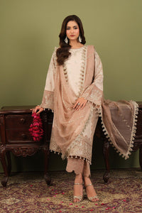 Alizeh | Luxe Raw Silk | AF-RS-10-Castor by Alizeh - Designer Dress  - Type : Ladies Clothes - Available at Libayah - 100% Original 