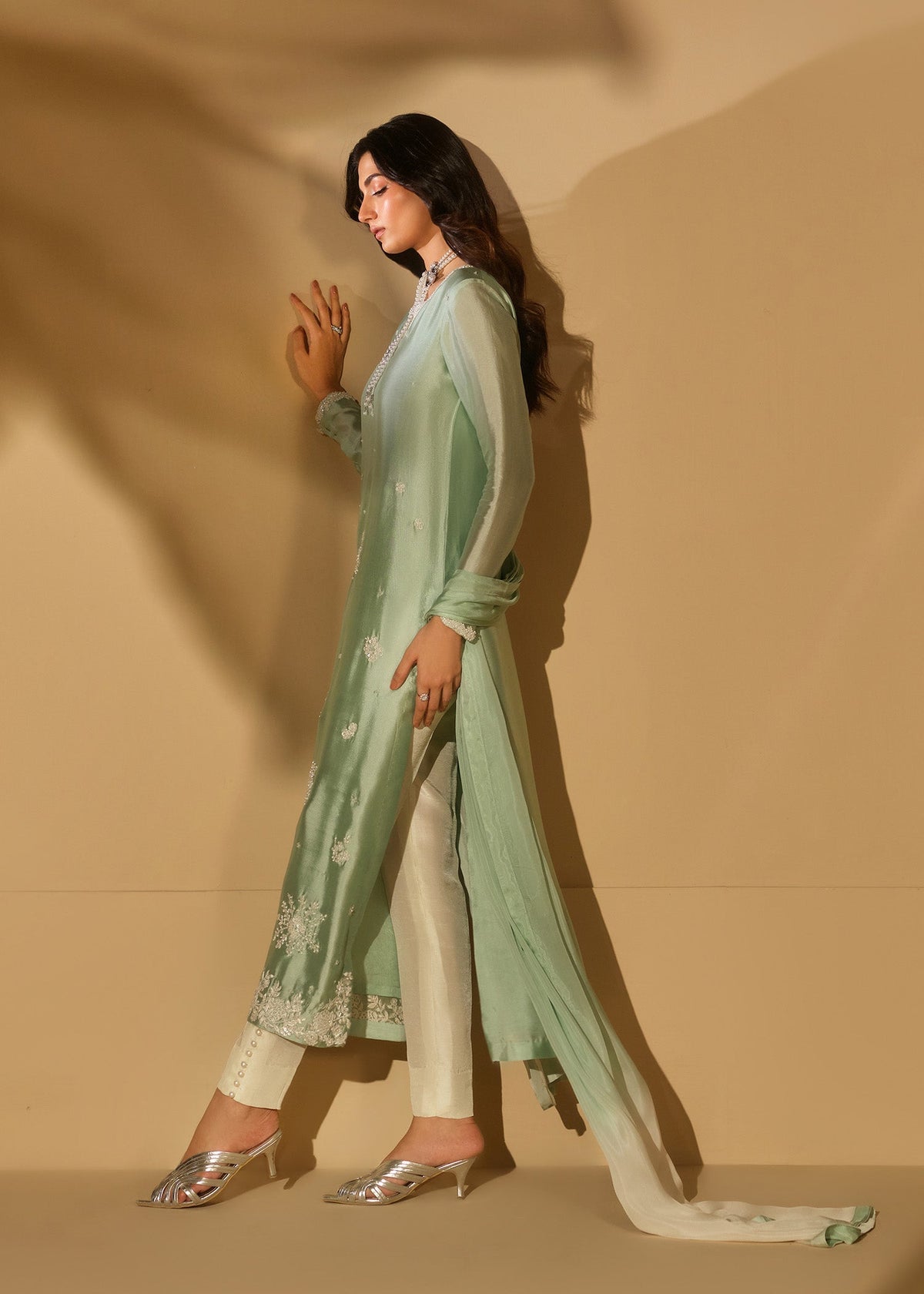 Mahum Asad | The Shadow Line | Halo by Mahum Asad - Designer Dress  - Type : Ladies Clothes - Available at Libayah - 100% Original 