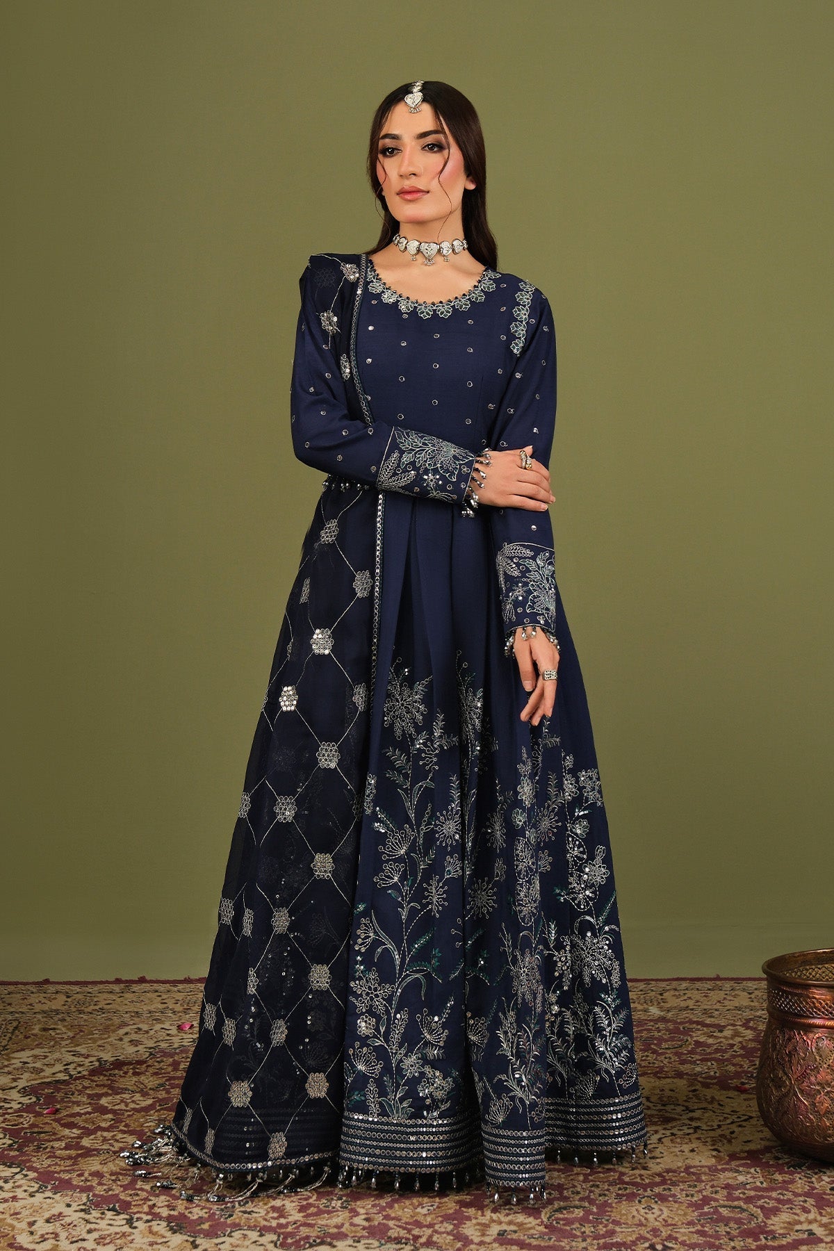 Alizeh | Luxe Raw Silk | AF-RS-11-Abaan by Alizeh - Designer Dress  - Type : Ladies Clothes - Available at Libayah - 100% Original 