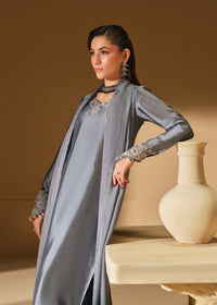 Mahum Asad | The Shadow Line | Slate by Mahum Asad - Designer Dress  - Type : Ladies Clothes - Available at Libayah - 100% Original 