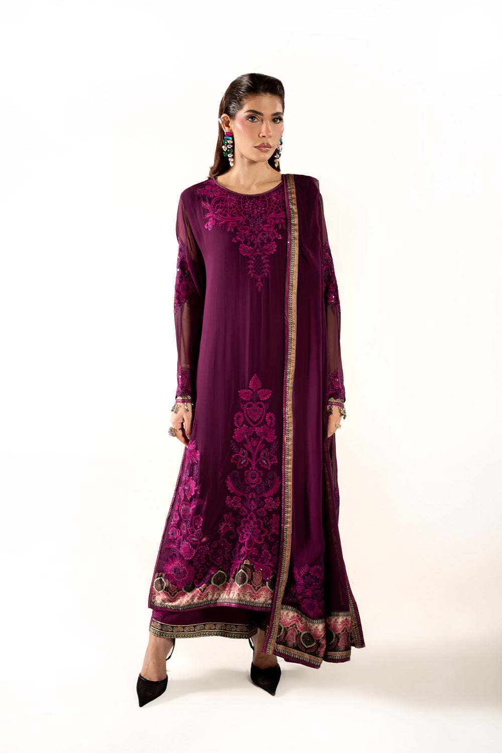 Maryum N Maria | Clestine Luxe Pret | ELAROSE by Maryum n Maria - Designer Dress  - Type : Ladies Clothes - Available at Libayah - 100% Original 
