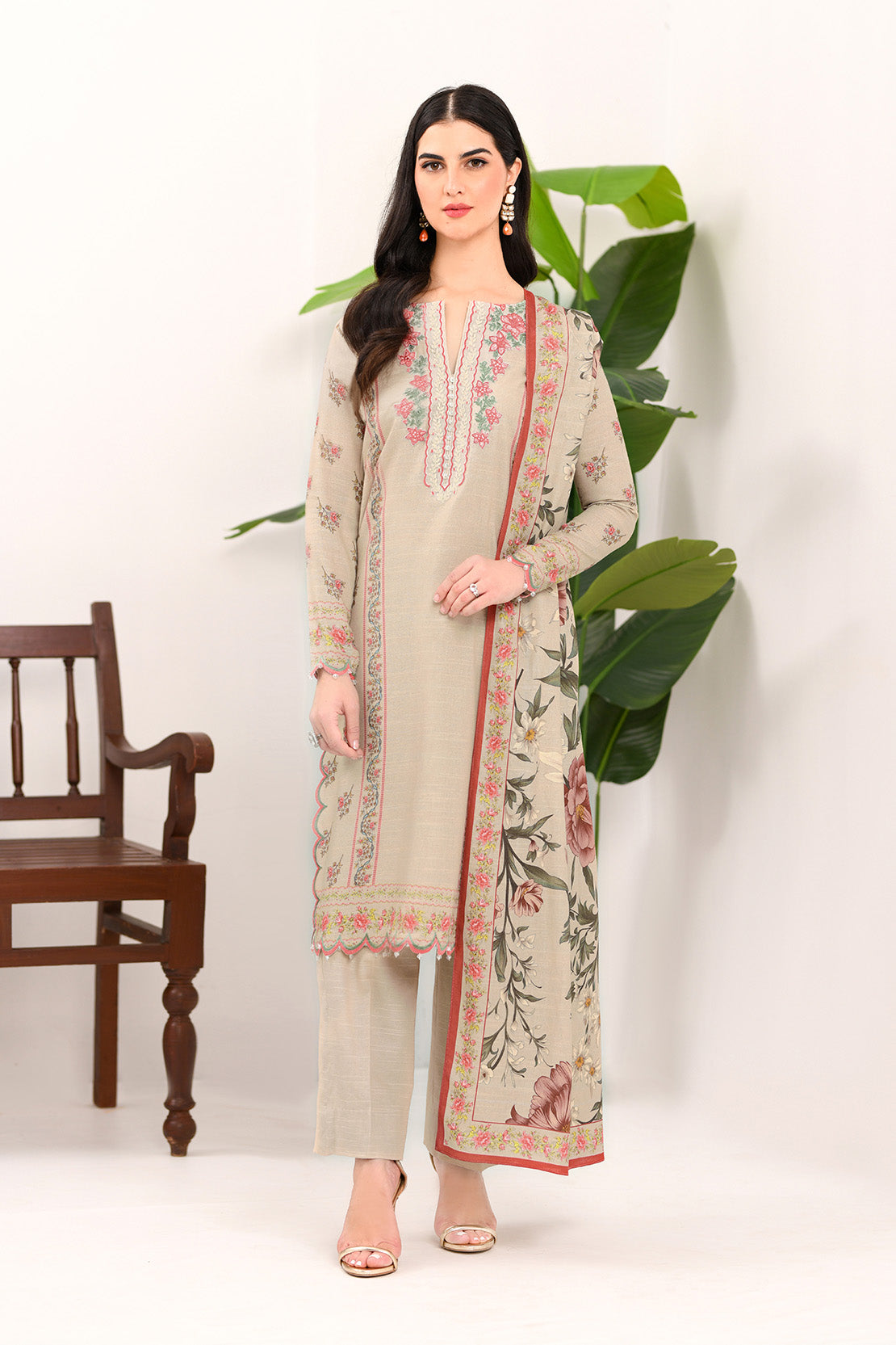 So Kamal | Winter Khaddar | KHADDAR SUIT SK32 by So Kamal - Designer Dress - Type: Ladies Clothes - Available at Libayah - 100% Original