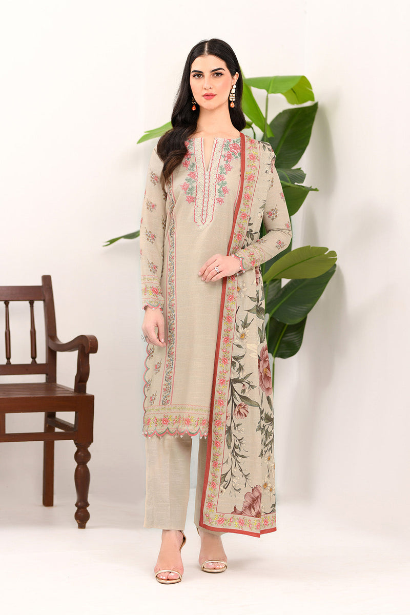 So Kamal | Winter Khaddar | KHADDAR SUIT SK32 by So Kamal - Designer Dress - Type: Ladies Clothes - Available at Libayah - 100% Original