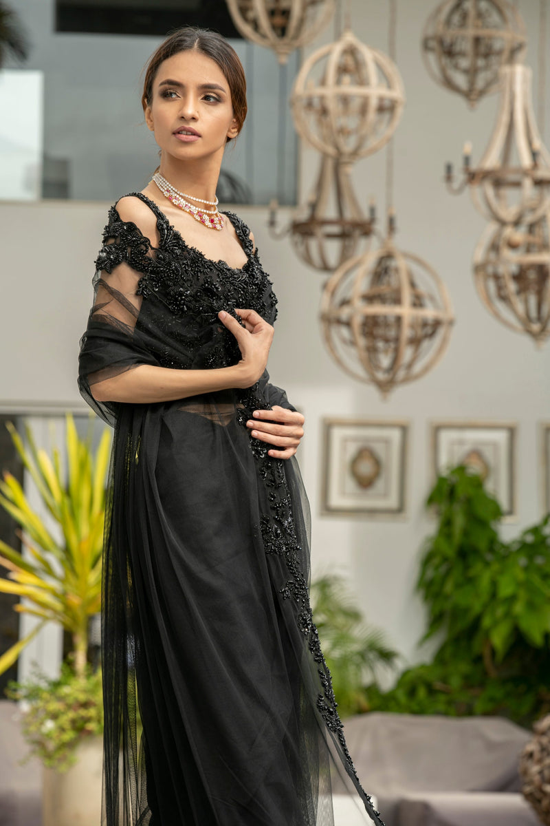 Mina Hasan | Formal Wedding Dresses | MHC-1031 by Mina Hasan - Designer Dress - Type: Ladies Clothes - Available at Libayah - 100% Original