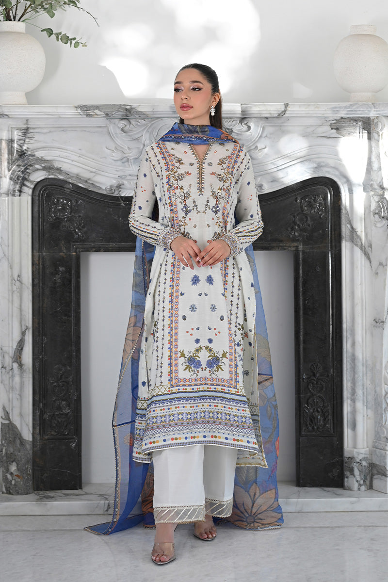 Mina Hasan | Signature Pret | Ceramic Garden - by Libayah - Registered Vendor of : Mina Hasan - 100% Original Designer Dress