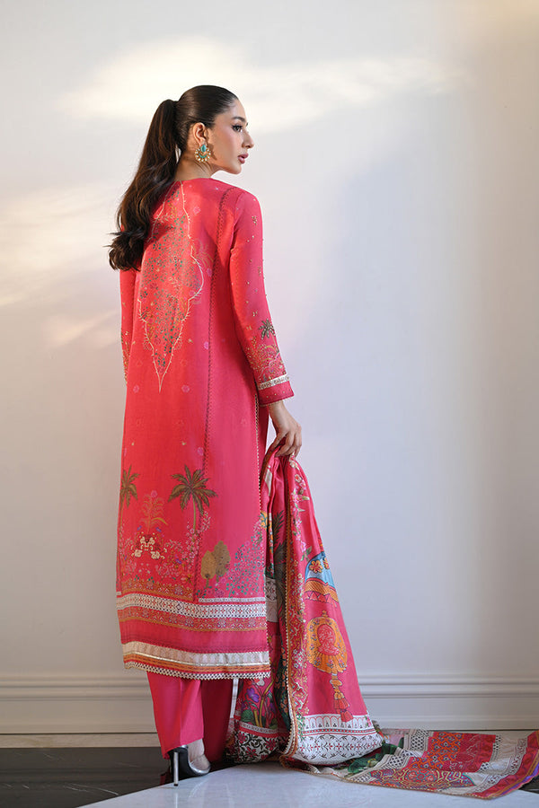 Mina Hasan | Signature Pret | Mughal Garden Pink - by Libayah - Registered Vendor of : Mina Hasan - 100% Original Designer Dress