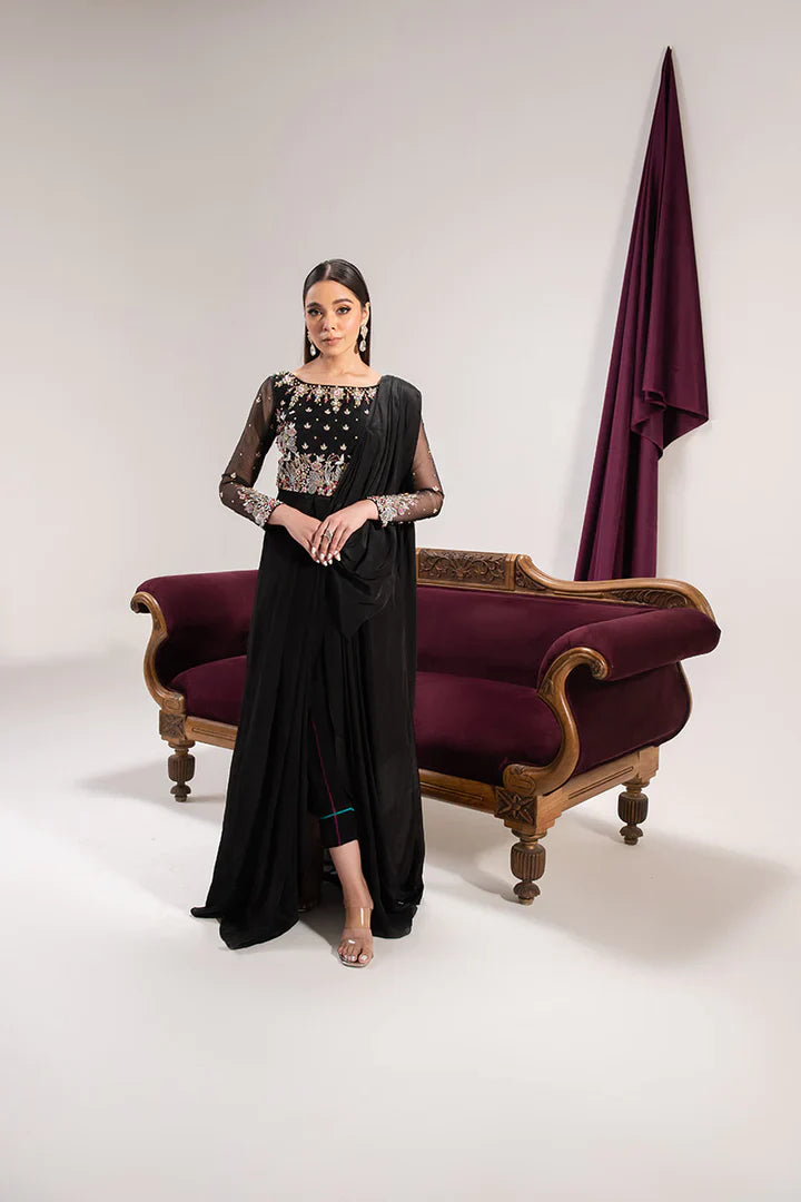 Maria Osama Khan | Tiffany Formals | Obsidian by Maria Osama Khan - Designer Dress - Type: Ladies Clothes - Available at Libayah - 100% Original