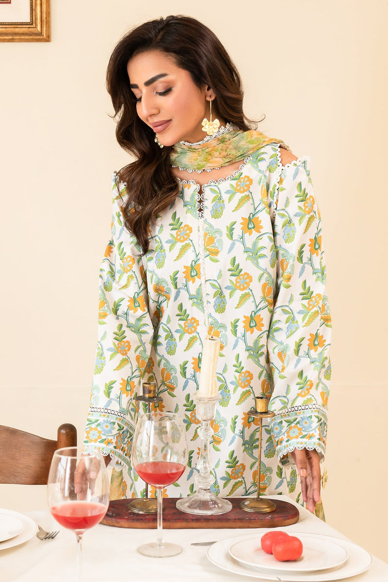 Faiza Faisal | Serene Lawn 24 | CAMILLE by Faiza Faisal - Designer Dress - Type: Ladies Clothes - Available at Libayah - 100% Original
