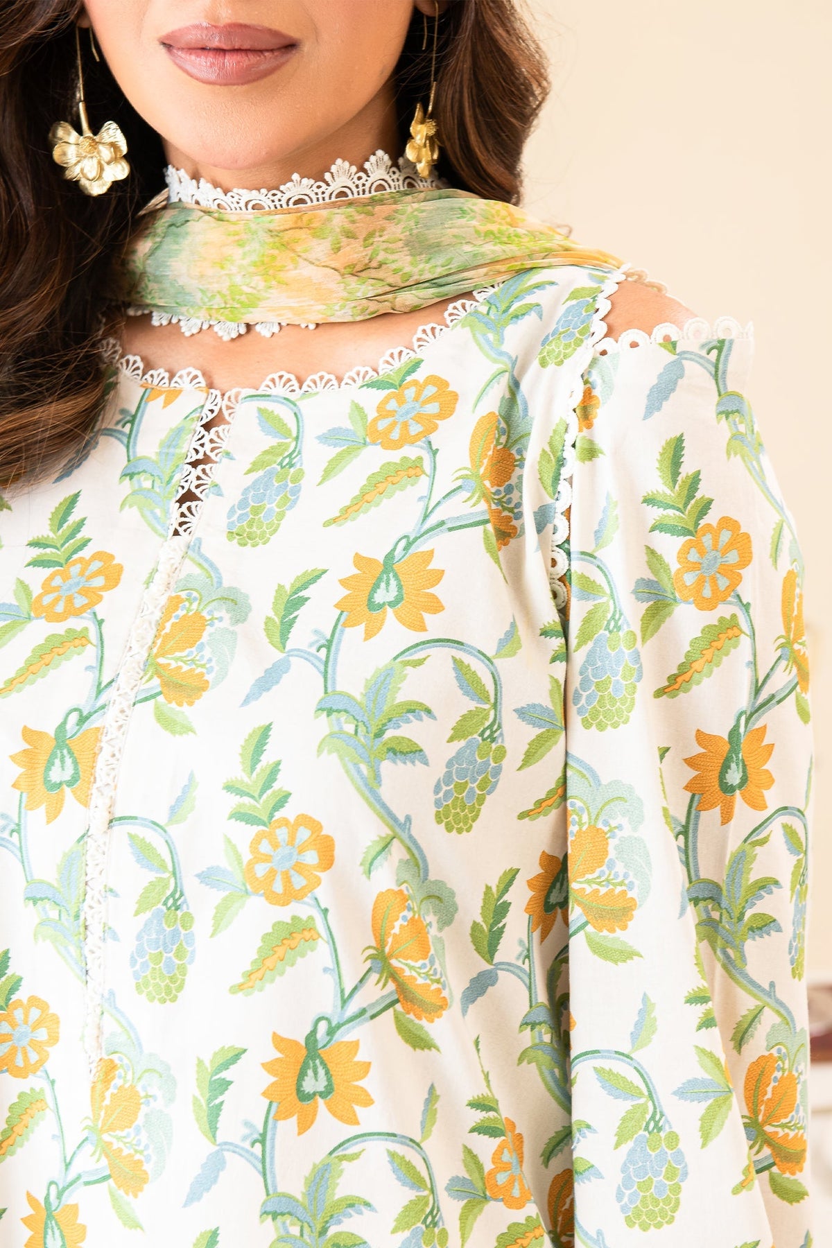 Faiza Faisal | Serene Lawn 24 | CAMILLE by Faiza Faisal - Designer Dress - Type: Ladies Clothes - Available at Libayah - 100% Original