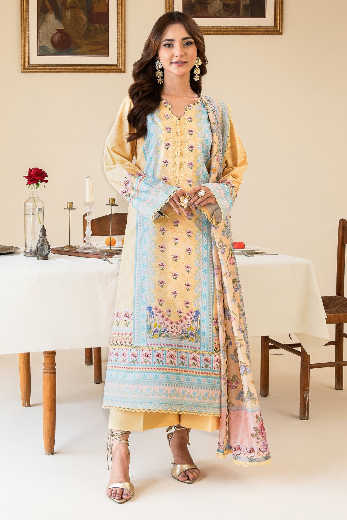 Faiza Faisal | Serene Lawn 24 | ANNE by Faiza Faisal - Designer Dress - Type: Ladies Clothes - Available at Libayah - 100% Original