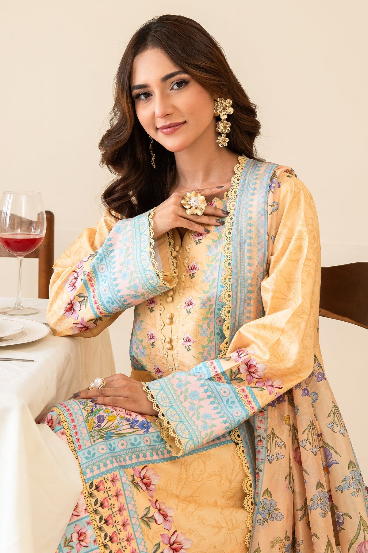 Faiza Faisal | Serene Lawn 24 | ANNE by Faiza Faisal - Designer Dress - Type: Ladies Clothes - Available at Libayah - 100% Original