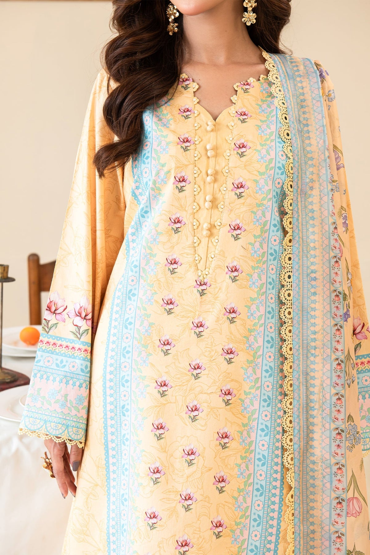 Faiza Faisal | Serene Lawn 24 | ANNE by Faiza Faisal - Designer Dress - Type: Ladies Clothes - Available at Libayah - 100% Original