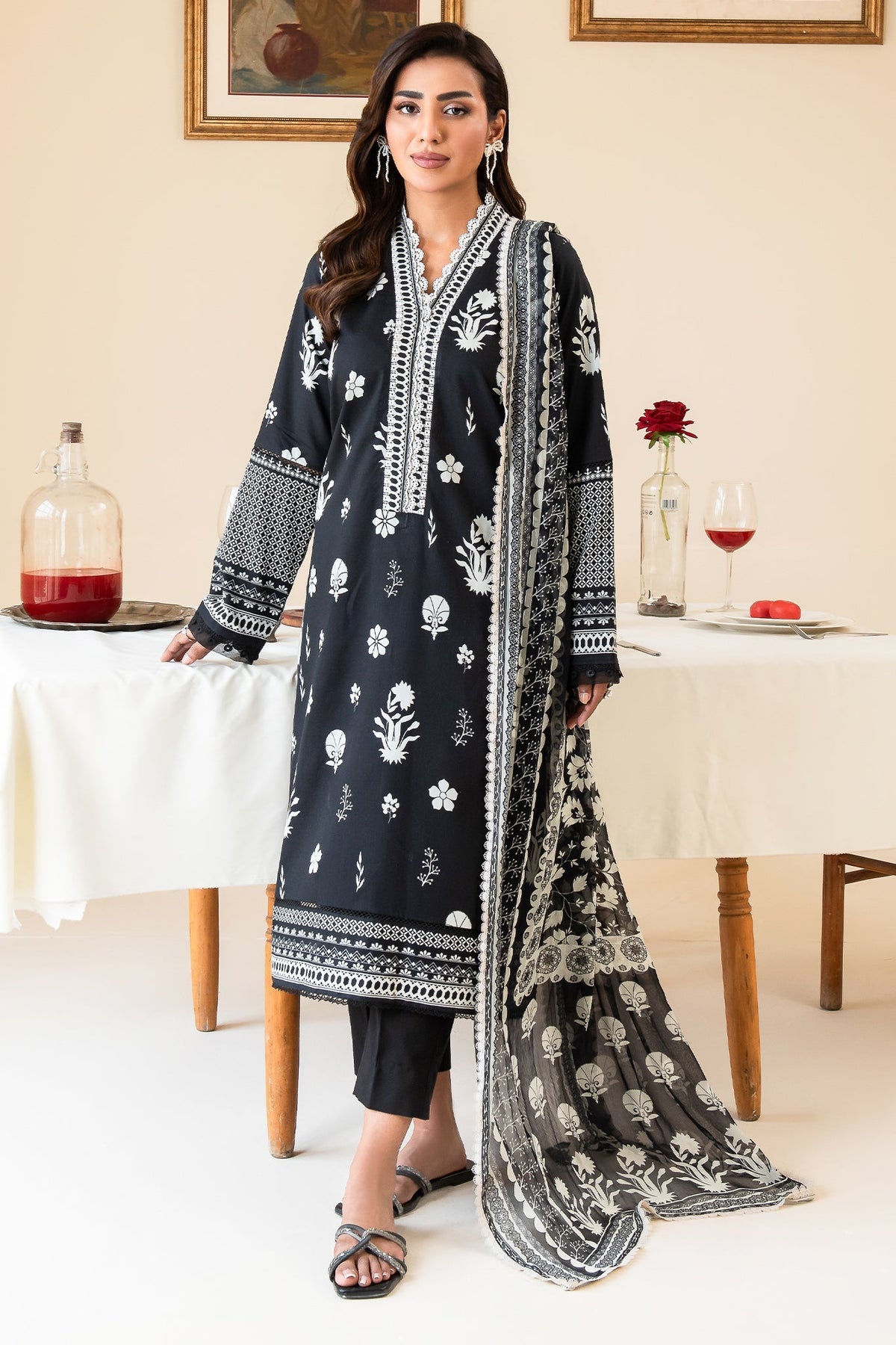 Faiza Faisal | Serene Lawn 24 | ELISE by Faiza Faisal - Designer Dress - Type: Ladies Clothes - Available at Libayah - 100% Original