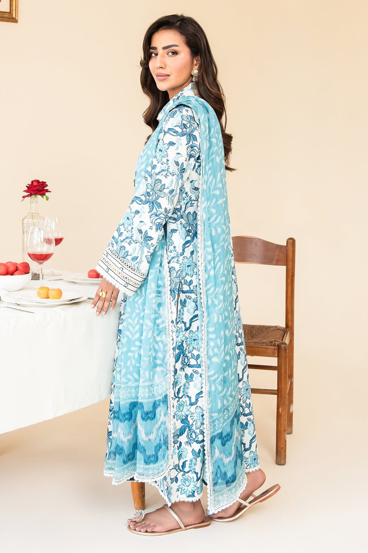 Faiza Faisal | Serene Lawn 24 | AURORA by Faiza Faisal - Designer Dress - Type: Ladies Clothes - Available at Libayah - 100% Original