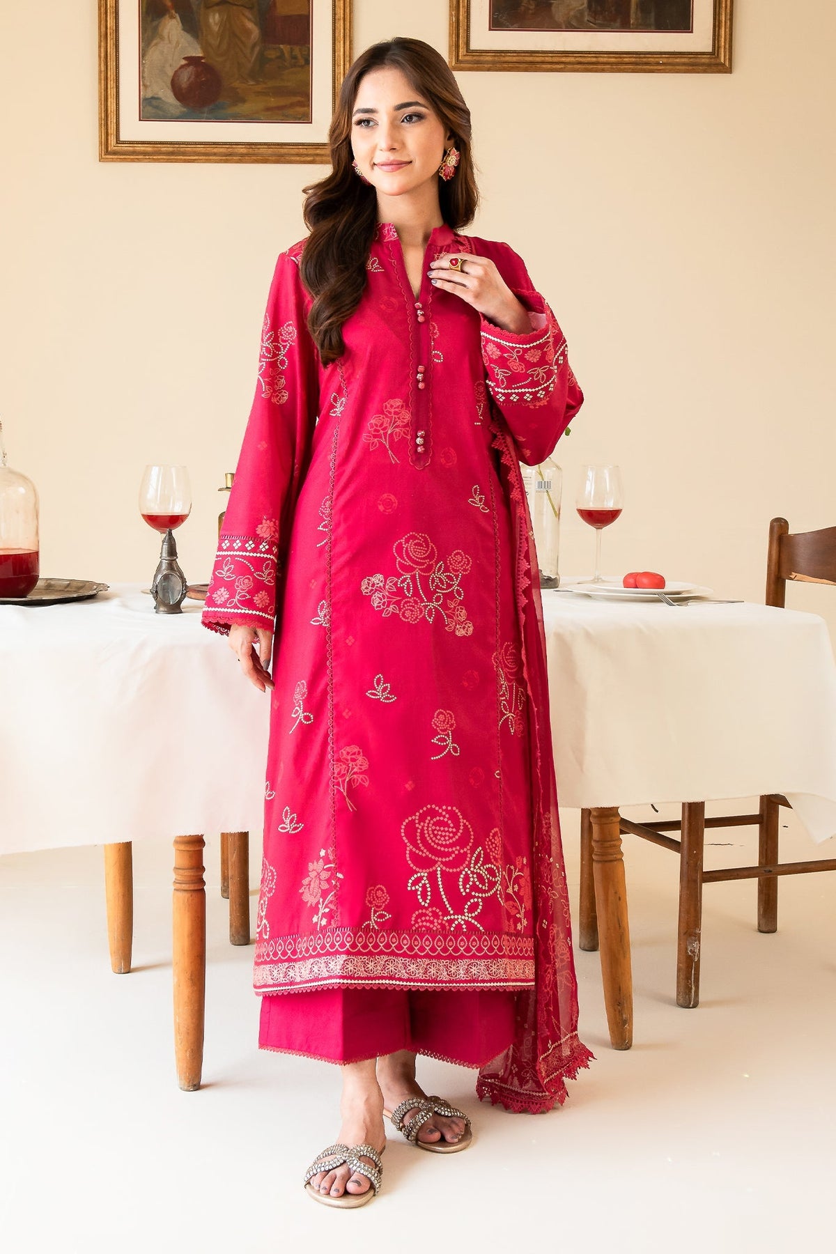 Faiza Faisal | Serene Lawn 24 | EVE by Faiza Faisal - Designer Dress - Type: Ladies Clothes - Available at Libayah - 100% Original