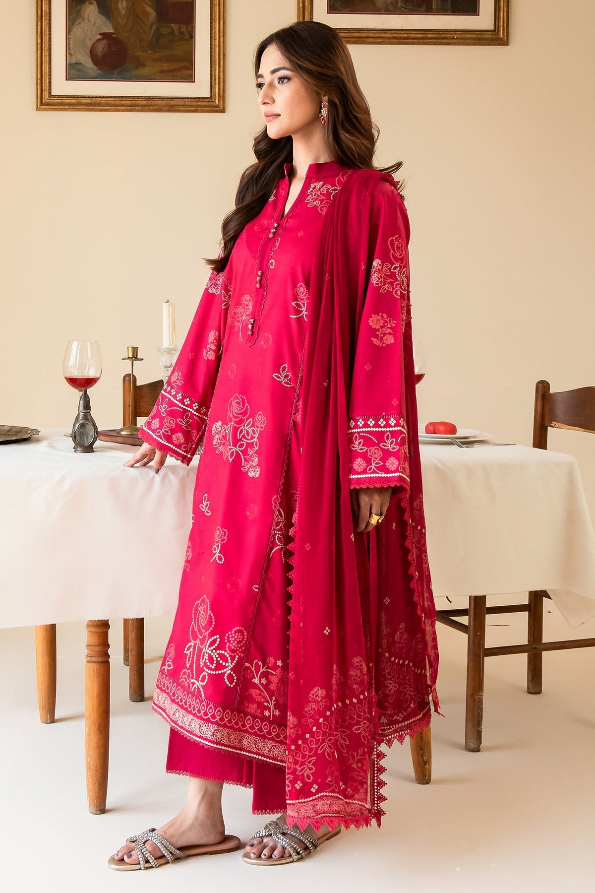 Faiza Faisal | Serene Lawn 24 | EVE by Faiza Faisal - Designer Dress - Type: Ladies Clothes - Available at Libayah - 100% Original
