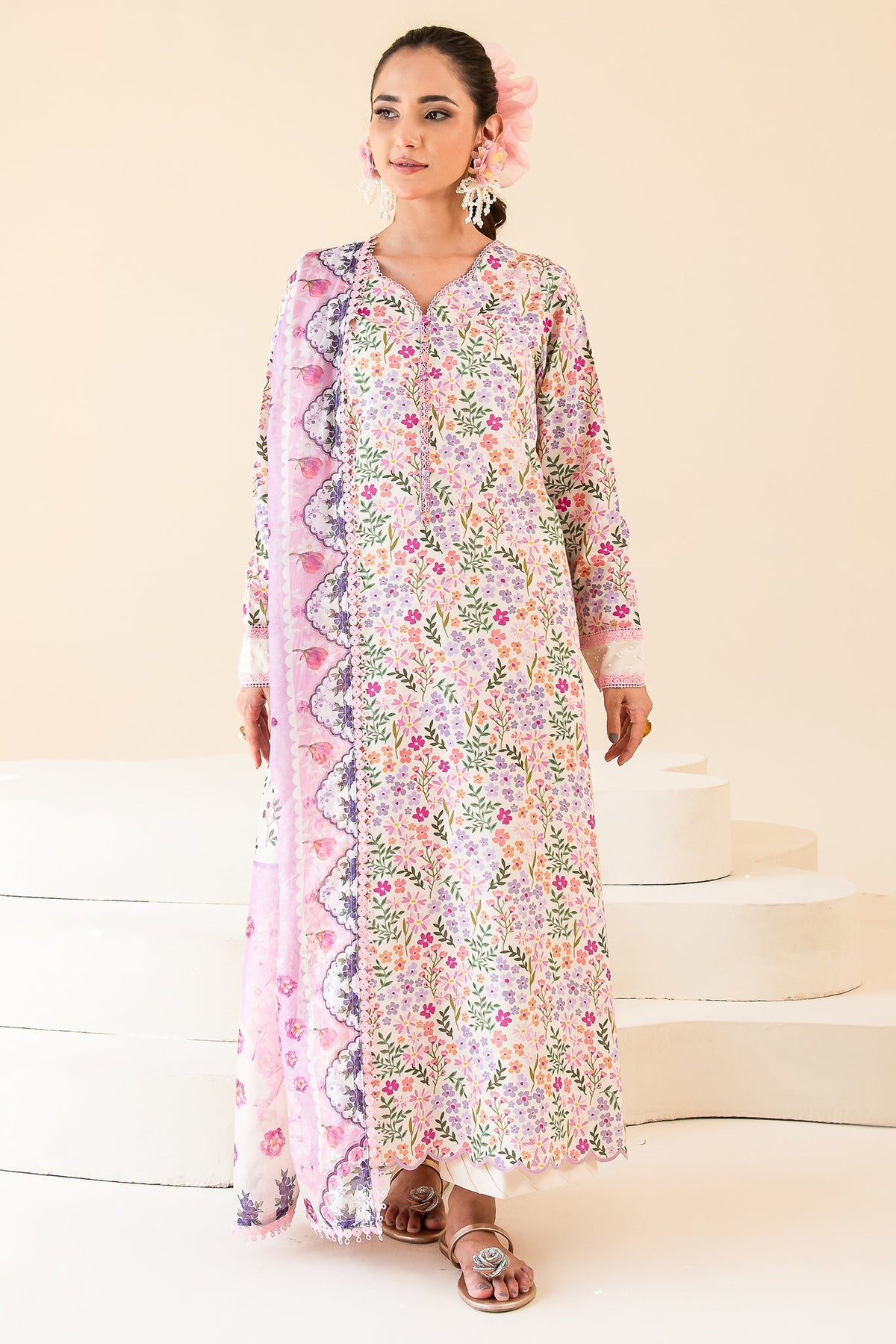 Faiza Faisal | Serene Lawn 24 | MARIE by Faiza Faisal - Designer Dress - Type: Ladies Clothes - Available at Libayah - 100% Original