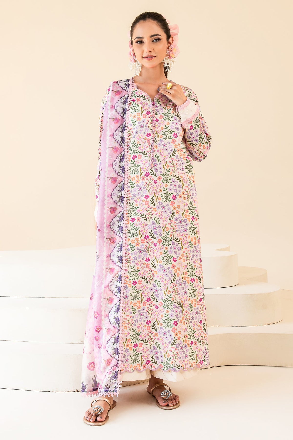 Faiza Faisal | Serene Lawn 24 | MARIE by Faiza Faisal - Designer Dress - Type: Ladies Clothes - Available at Libayah - 100% Original