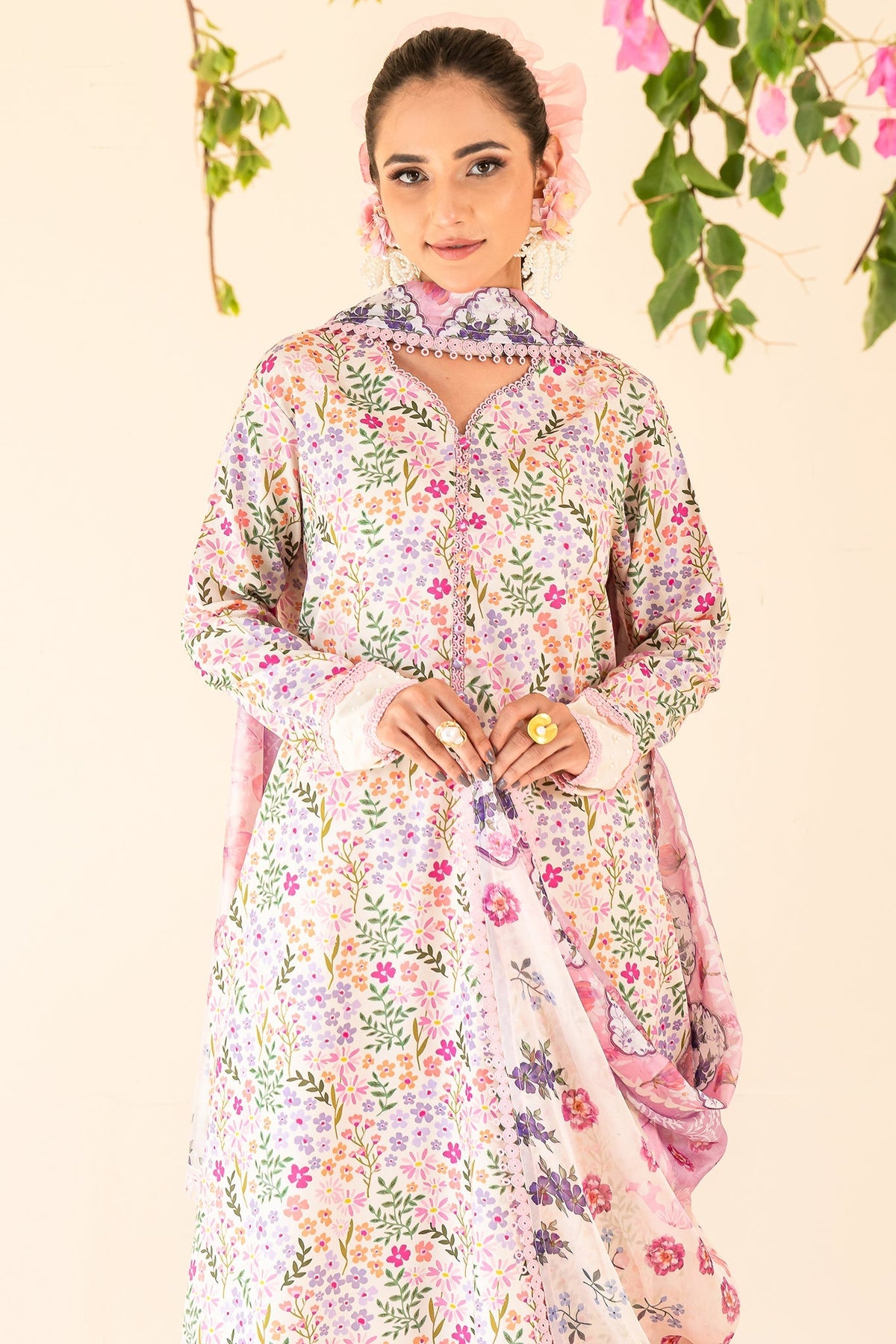 Faiza Faisal | Serene Lawn 24 | MARIE by Faiza Faisal - Designer Dress - Type: Ladies Clothes - Available at Libayah - 100% Original