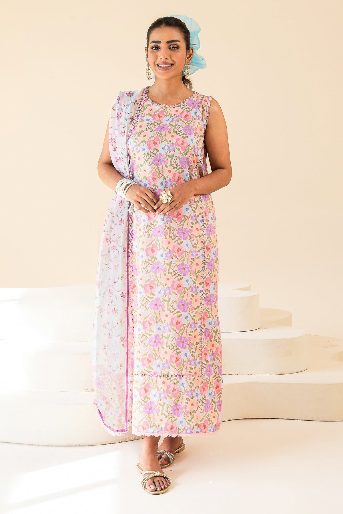 Faiza Faisal | Serene Lawn 24 | CLARIE by Faiza Faisal - Designer Dress - Type: Ladies Clothes - Available at Libayah - 100% Original