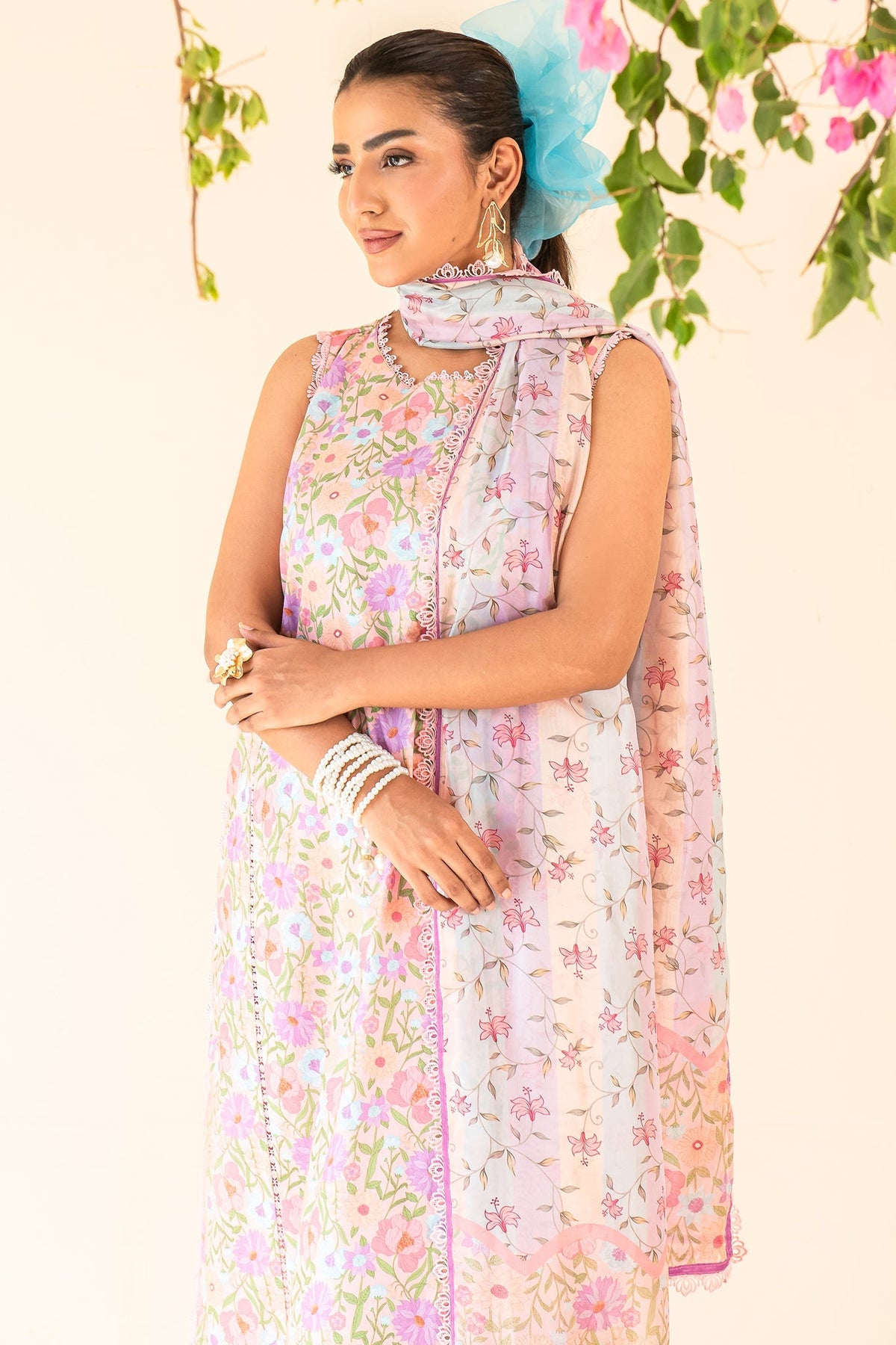 Faiza Faisal | Serene Lawn 24 | CLARIE by Faiza Faisal - Designer Dress - Type: Ladies Clothes - Available at Libayah - 100% Original